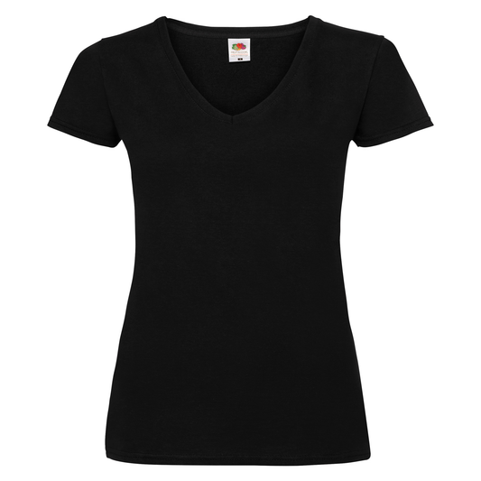 Women's T-shirt - V-neck - Your design - Chest and back logo