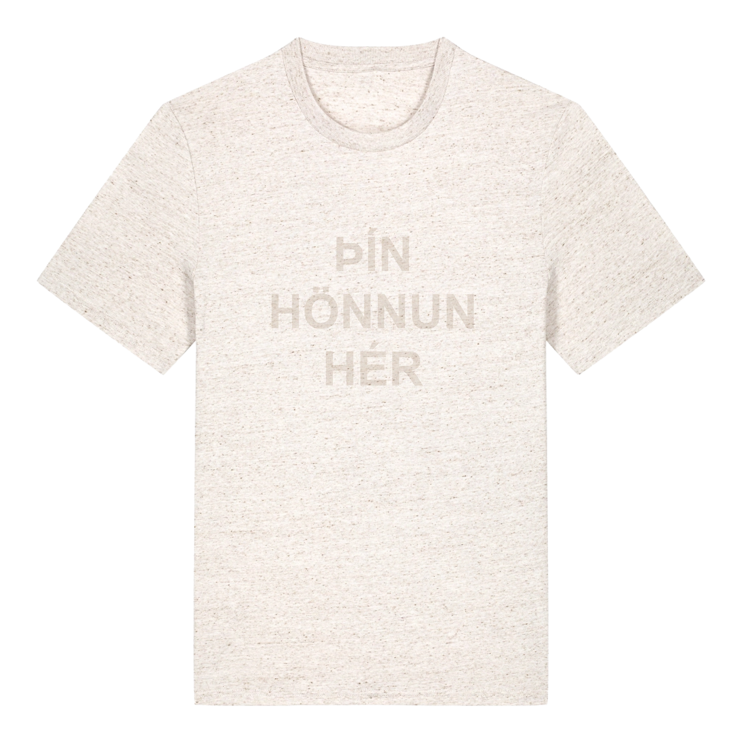 Transparent text on a T-shirt