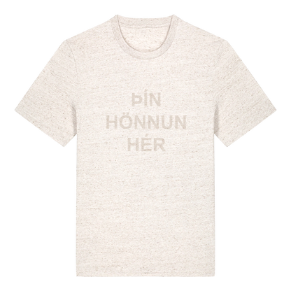 Transparent text on a T-shirt