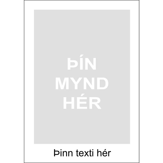 Wall art - Your design - White layout with/without text