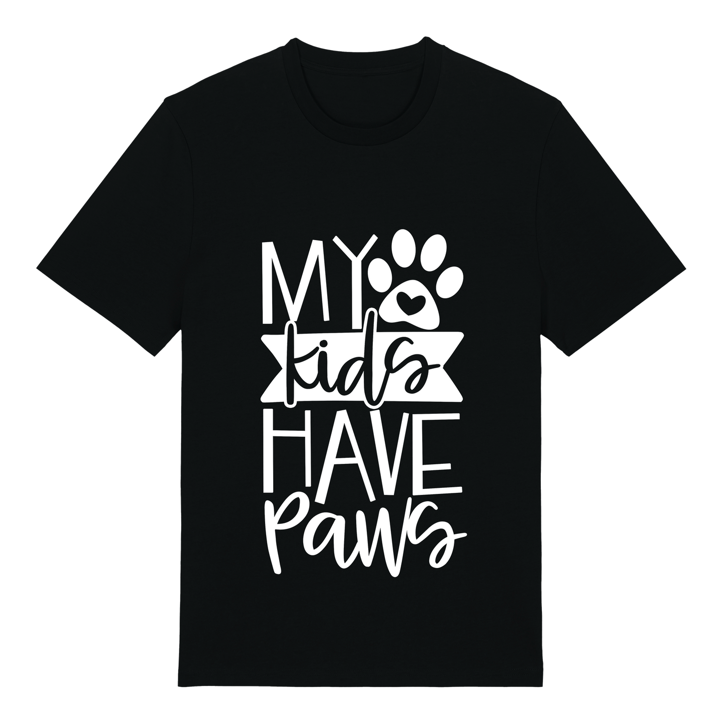 T-shirt - Our design - My kids have paws