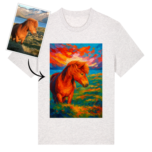 T-shirt - Digital drawing - Colorful pet painting
