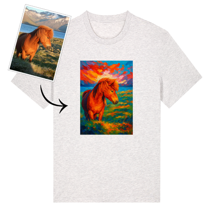 T-shirt - Digital drawing - Colorful pet painting