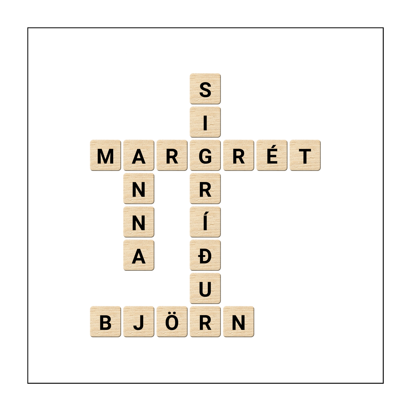 Wall art - Variable design - Scrabble