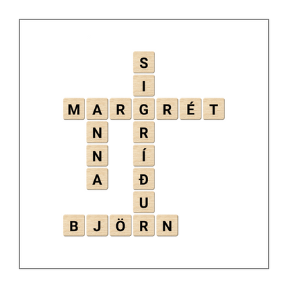 Wall art - Variable design - Scrabble