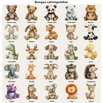 Wall art - Variable Design - Vintage Teddy Bears